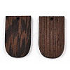 Natural Wenge Wood Pendants WOOD-T023-56-2