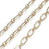 Brass Textured Oval Link Chains CHC-S004-07G-2