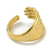 304 Stainless Steel Open Cuff Ring RJEW-C067-17G-3