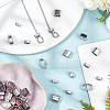 40Pcs 4 Styles 201 Stainless Steel Slide Charms/Slider Beads STAS-BC0003-65-5