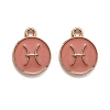 Alloy Enamel Pendants ENAM-S124-01B-11H-1