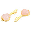 Natural Rose Quartz Pendants G-N326-158-17-4