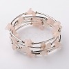Gemstone Chip Warp Bracelets BJEW-JB01517-01-7