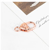 Zinc Alloy Lobster Claw Clasps PURS-PW0005-072RG-1