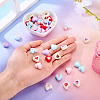 55Pcs 11 Colors Opaque Acrylic Beads OACR-TA0004-79-6