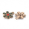 Eco-Friendly Alloy Enamel Pendants X-ENAM-T011-67-NR-3