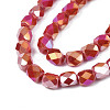 Electroplate Glass Beads Strands EGLA-N002-13-A15-3