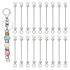 30Pcs Alloy & Iron Bar Beadable Keychain Bar FIND-PH0026-69-1