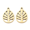 Ion Plating(IP) 316L Surgical Stainless Steel Pendants STAS-D046-20G-1
