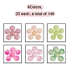 6 Style Imitation Gemstone & Opal Style Resin Beads and Glass Beads RESI-YW0001-14-2