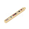 Brass Micro Pave Cubic Zirconia Pendants KK-G526-10G-2