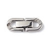 Non-Tarnish 304 Stainless Steel Fold Over Clasps STAS-G307-11C-P-1