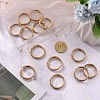 SUNNYCLUE 16Pcs Zinc Alloy Spring Gate Rings FIND-SC0005-16-3