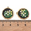 304 Stainless Steel Enamel Pendants SA-CBA0530-01B-G-3