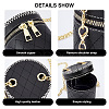 DIY Rhombus Pattern Cylinder Small Crossbody PU Leather Bag Making Kits DIY-WH0292-74A-4