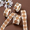 8 Rolls 4 Style Bake Theme Self-Adhesive Kraft Paper Stickers DIY-LS0003-42-5