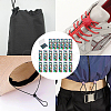 20Pcs Rainbow color Alloy Cord Locks FIND-GF0002-76-7