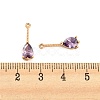 Brass with Cubic Zirconia Pendants KK-Z035-01A-3