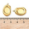 304 Stainless Steel Pendant Cabochon Settings STAS-C167-07A-G-3