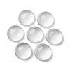 Transparent Half Round Glass Cabochons X-GGLA-R027-8mm-4