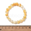 9MM Natural Yellow Shell Round Beaded Stretch Bracelets SH-CBACA76-18E-5