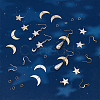 DIY Moon & Star Dangle Earring Making Kit DIY-UN0004-31-4