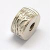 Alloy European Style Clasps PDLC-R001-08P-2