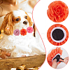 8Pcs 8 Colors Polyester Flower Ornament Accessories DIY-GF0010-64B-3