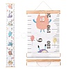 Creative Cartoon Decorative Home Canvas Hanging Height Measurement Ruler HJEW-WH0042-47B-1