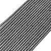 Electroplate Glass Beads Strands GL-CBAA615-01-2