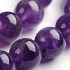 Round Natural Amethyst Gemstone Bead Strands G-J333-01-10mm-1