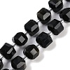 Natural Golden Sheen Obsidian Beads Strands G-B125-O03-01-1