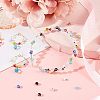 150 Pcs 10 Colors Handmade Evil Eye Lampwork Round Beads LAMP-NB0001-29-3