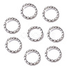 Non-Tarnish 304 Stainless Steel Open Jump Rings X-STAS-F191-12P-D-1