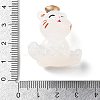 Luminous Resin Lucky Cat Display Decorations DJEW-P020-01D-4