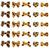 30Pcs 5 Styles Printed Transparent Acrylic Beads TACR-YW0003-46-2