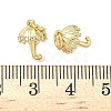 Brass Micro Pave Clear Cubic Zirconia Pendants KK-Z120-59B-G-3