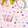 120Pcs 8 Styles Opaque Resin Cabochons RESI-PA0001-13-4