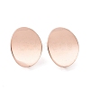 Ion Plating(IP) 304 Stainless Steel Stud Earring Findings STAS-Q231-10RG-1