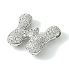 Rack Plating Brass Cubic Zirconia Pendants KK-S378-02P-W-2