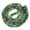Transparent Crackle Baking Paint Glass Beads Strands X-DGLA-T003-01C-04-2