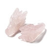 Natural Rose Quartz Healing Dragon Head Figurines DJEW-L010-05E-2