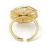 Rack Plating Brass Cuff Finger Rings for Women RJEW-C114-18A-G-3