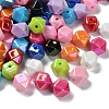 UV Plating Opaque Acrylic Beads OACR-D316-10-1