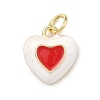Brass Enamel Pendants KK-B170-01G-03-1