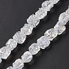 Transparent AB Colored Plated Electroplate Glass Beads X1-GLAA-P028-AB01-1