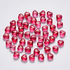 Transparent Spray Painted Glass Beads X-GLAA-R211-02-B07-1