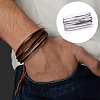 10Pcs Flat PU Leather Cord WL-DC0001-02F-5