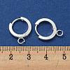 201 Stainless Steel Huggie Hoop Earrings Findings STAS-A167-01F-S-3