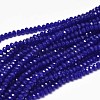 Faceted Rondelle Glass Beads Strands X-GLAA-I033-3mm-01-1